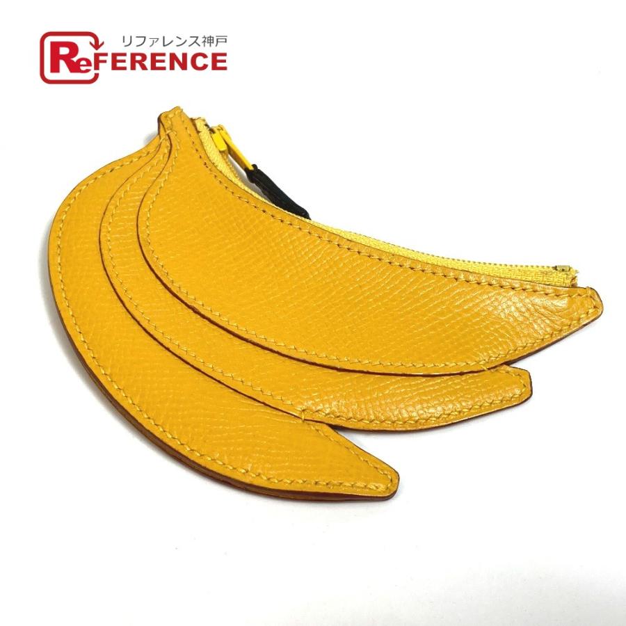 エルメス HERMES フルーツ バナナ コインケース O□刻 イエロー | www
