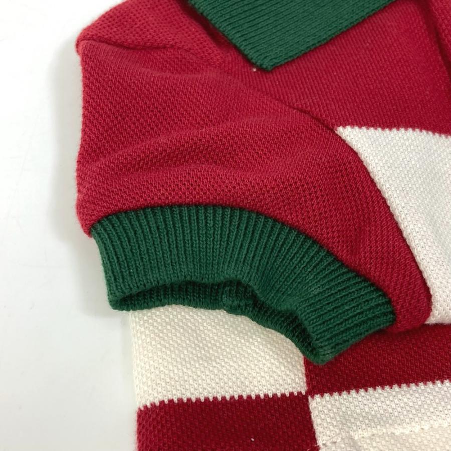 GUCCI グッチ 695744 GG ストロベリー パッチ付き ビッグストライプ ペット Tシャツ ドッグウェア コットン レッド【中古】新品同様 | GUCCI | 06