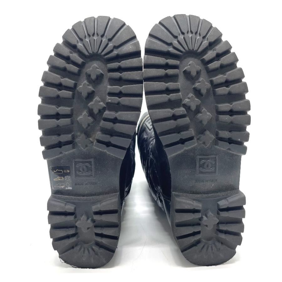CHANEL シャネル G26537 CCコココクーン エンジニア ブーツ レザー ブラック レディース【中古】 | CHANEL | 05