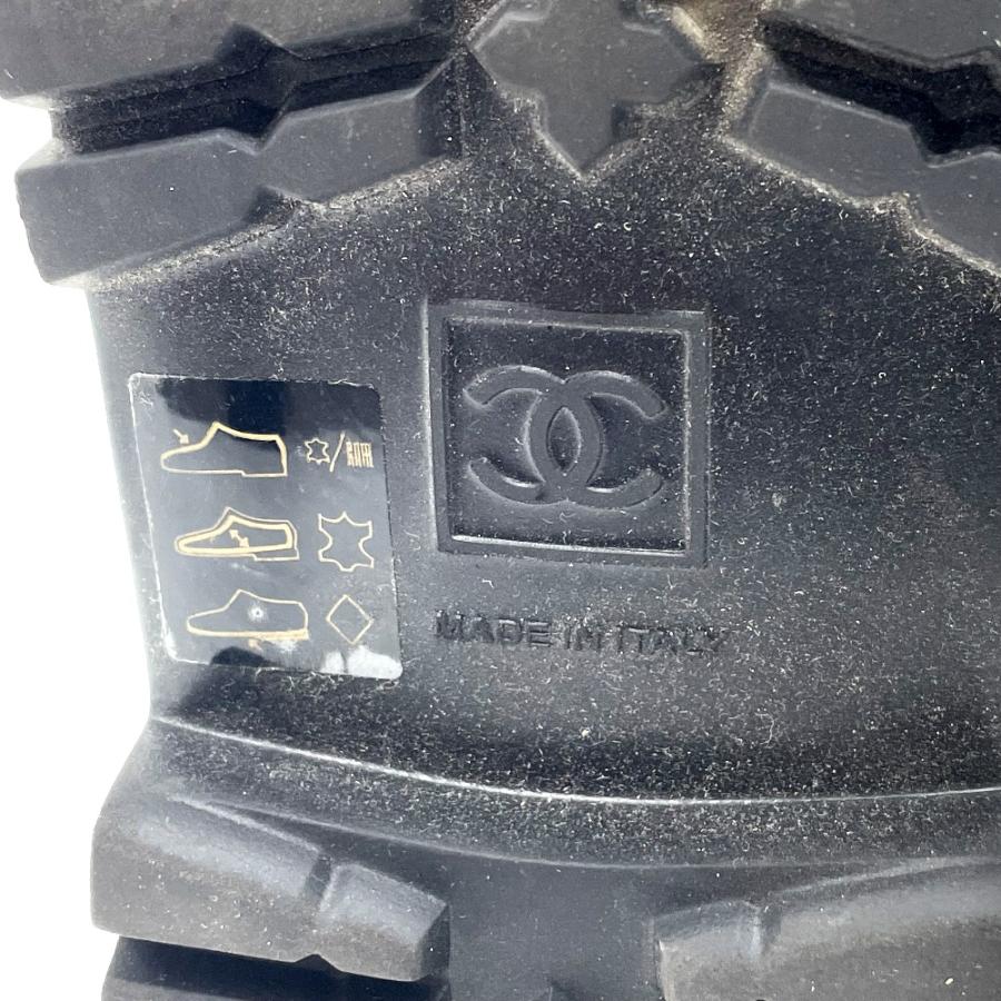 CHANEL シャネル G26537 CCコココクーン エンジニア ブーツ レザー ブラック レディース【中古】 | CHANEL | 06