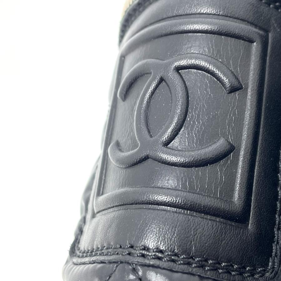 CHANEL シャネル G26537 CCコココクーン エンジニア ブーツ レザー ブラック レディース【中古】 | CHANEL | 08