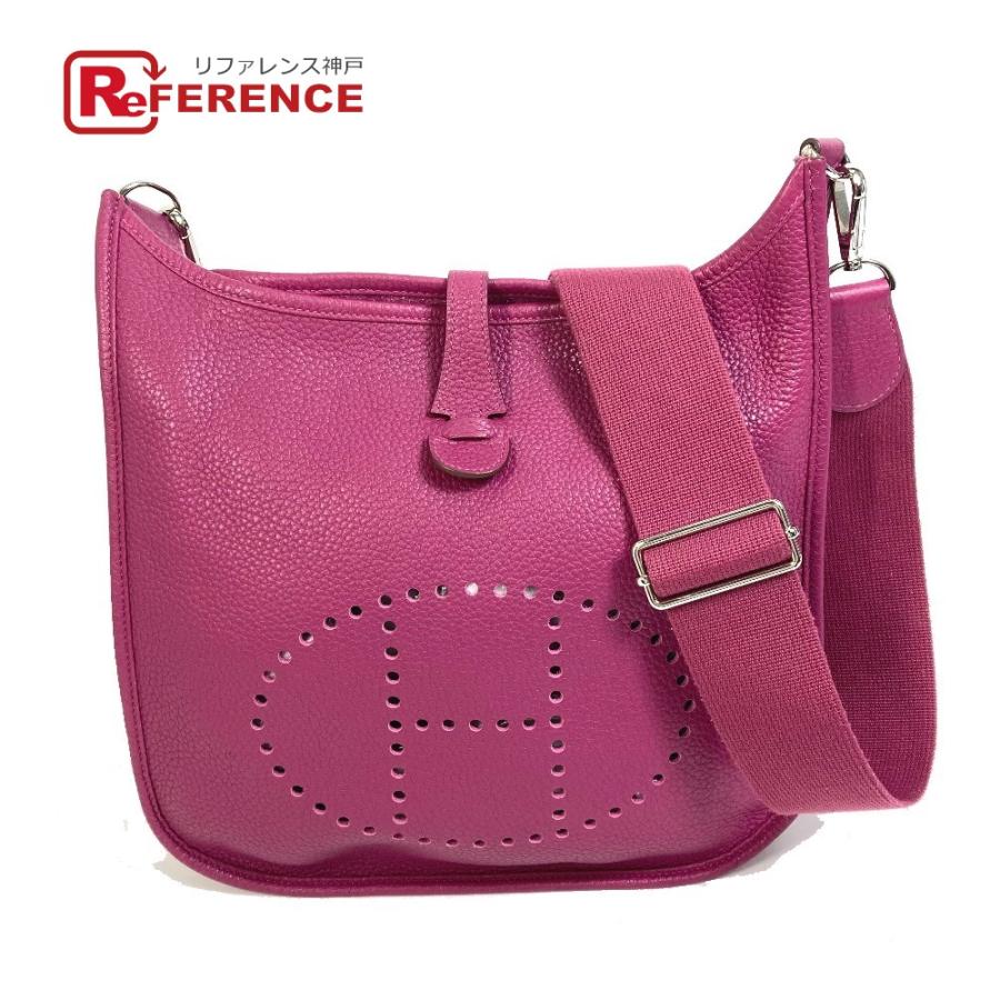 HERMES エルメス エブリン3 PM トロワ 斜め掛け ショルダーバッグ トリヨン O□刻 トスカ（推定） パープル系 レディース【中古】 | HERMES