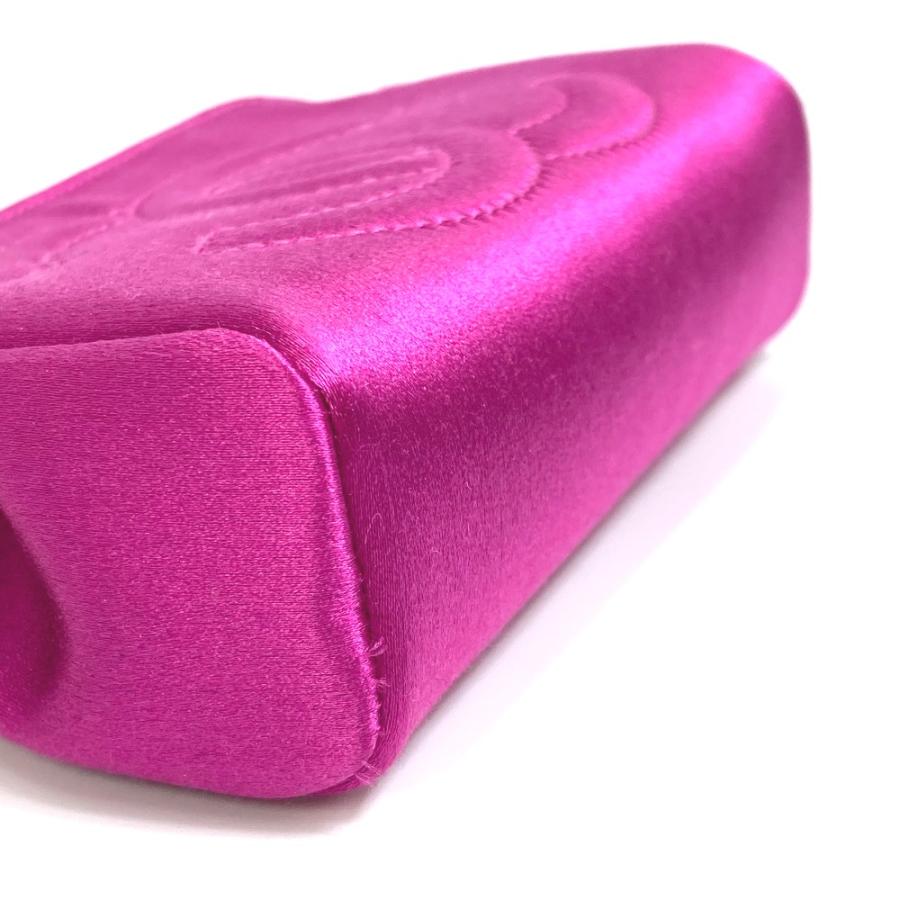 CHANEL シャネル CC ココマーク 小物入れ ポーチ サテン パープル系 レディース【中古】 | CHANEL | 04