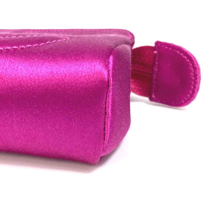 CHANEL シャネル CC ココマーク 小物入れ ポーチ サテン パープル系 レディース【中古】 | CHANEL | 05