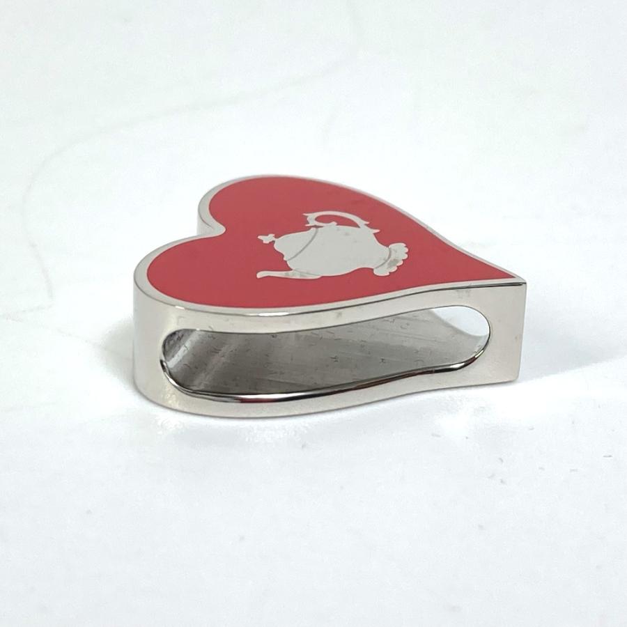 HERMES エルメス ハートモチーフ ティータイム ツイリーリング スカーフリング メタル レッド レディース【中古】新品同様 | HERMES | 02