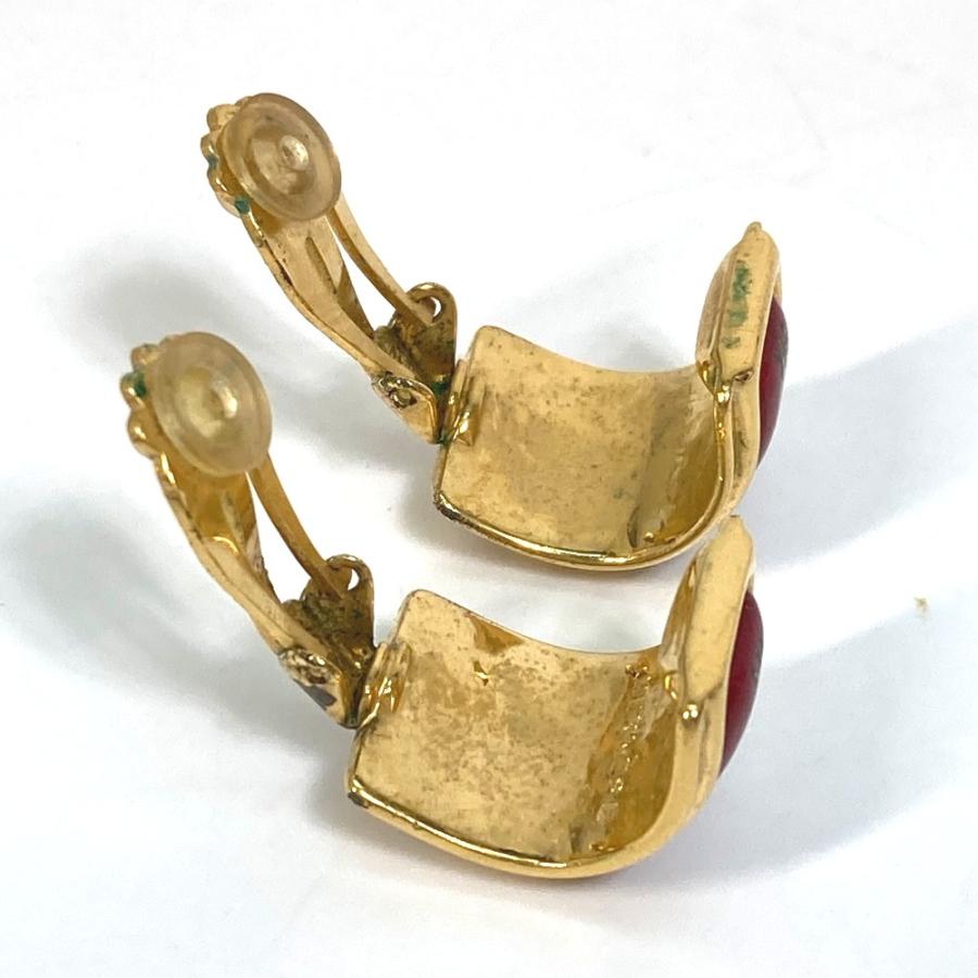 HERMES エルメス 七宝焼き エマイユ/アクセサリー ヴィンテージ/耳飾り イヤリング GP レッド×ゴールド レディース【中古】 | HERMES | 04