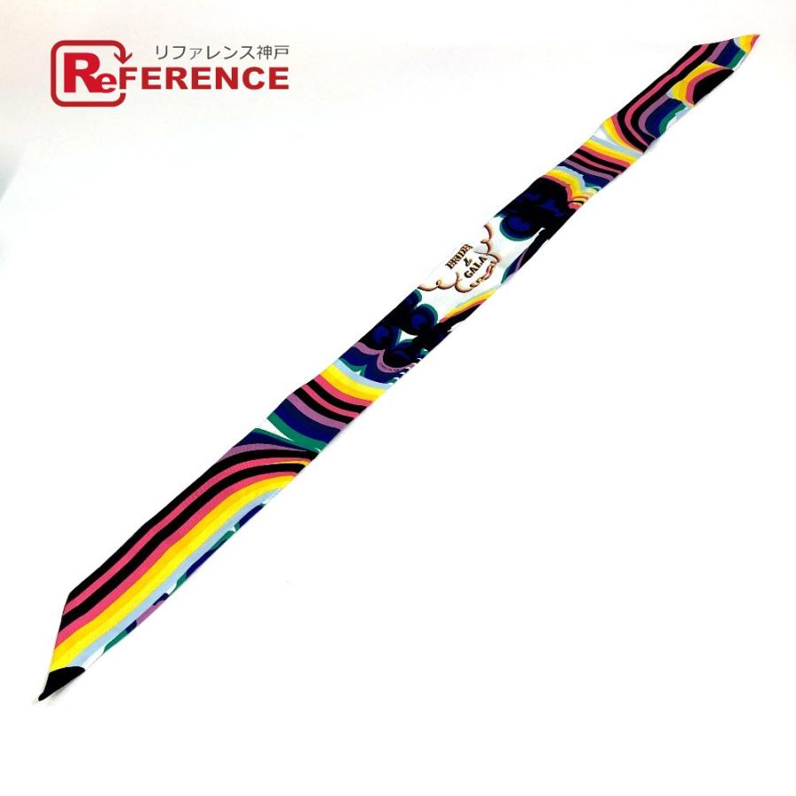 HERMES エルメス ブリッド・ドゥ・ガラ・シャドー Brides de Gala Shadow ツイリー スカーフ シルク マルチカラー レディース【中古】 | HERMES