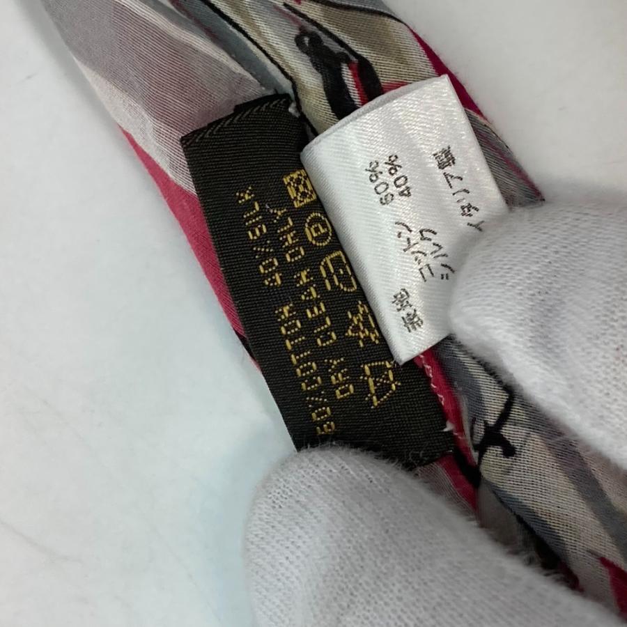 LOUIS VUITTON ルイヴィトン 総柄 アパレル 小物 スカーフ コットン マルチカラー レディース【中古】 | LOUIS VUITTON | 07