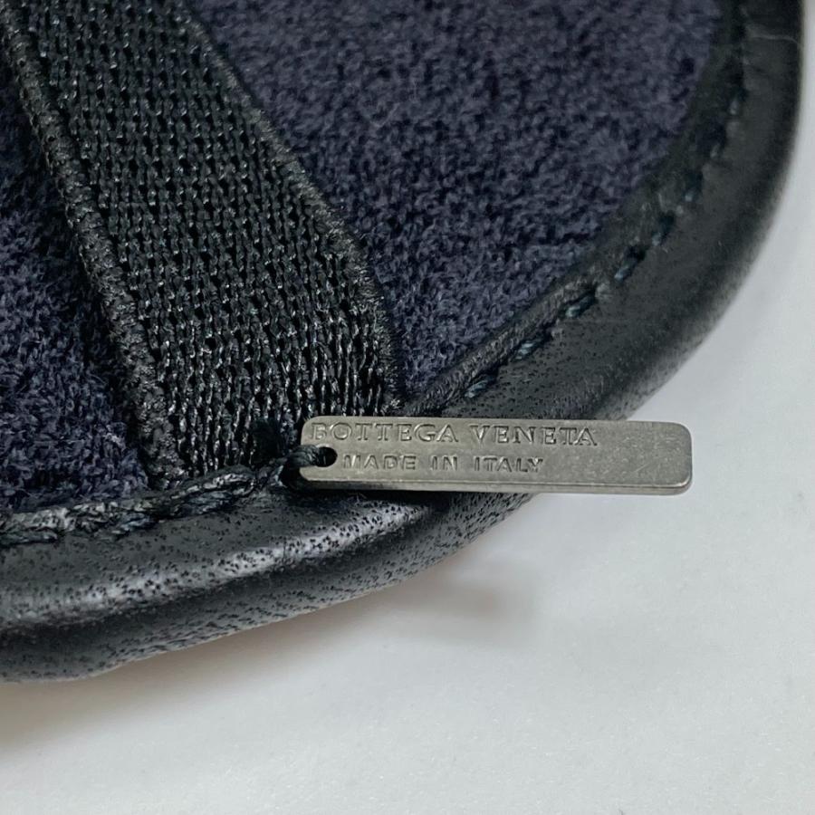BOTTEGA VENETA ボッテガヴェネタ イントレチャート 小物 トラベルグッズ アイマスク レザー ブラック/アイボリー【中古】新品同様 |  | 04