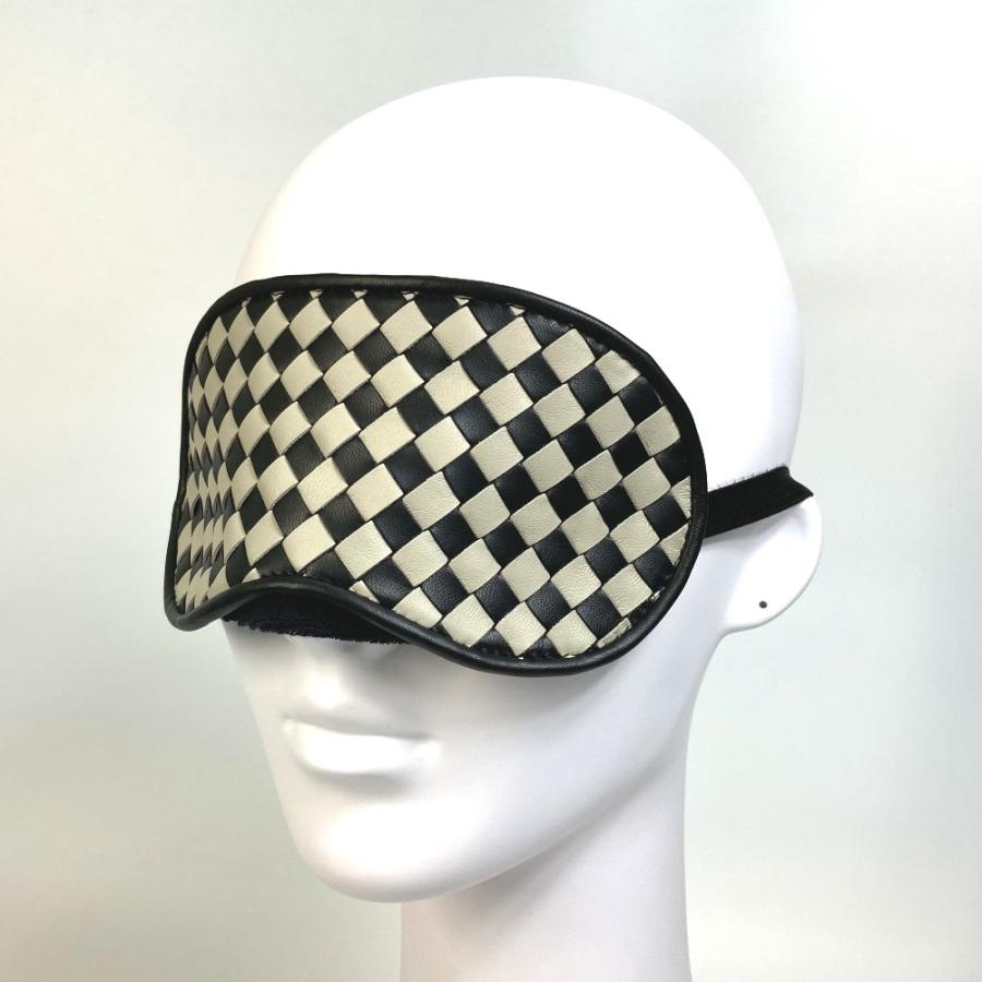 BOTTEGA VENETA ボッテガヴェネタ イントレチャート 小物 トラベルグッズ アイマスク レザー ブラック/アイボリー【中古】新品同様 |  | 05