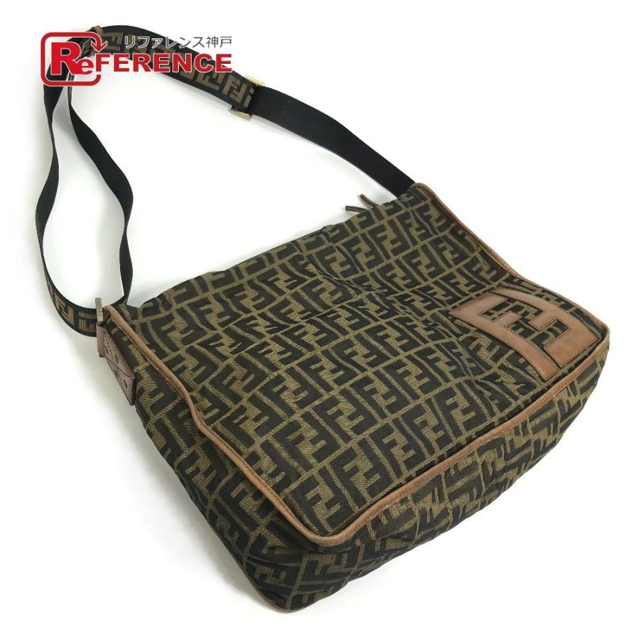 FENDI フェンディ 7VA148 FF ズッカ ビッグロゴ メッセンジャー