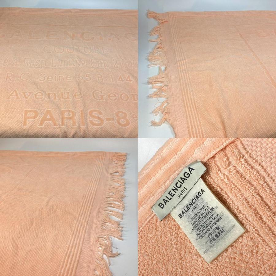 BALENCIAGA バレンシアガ 535525 ロゴ スポーツタオル/ビーチタオル セット タオル コットン ピンクベージュ系 ユニセックス【中古】 | BALENCIAGA | 08
