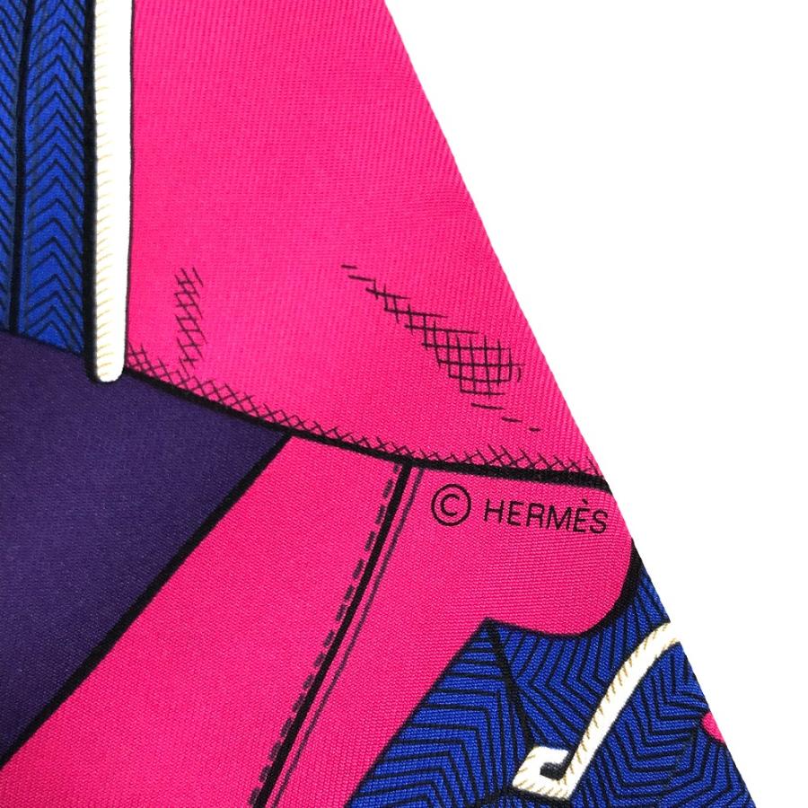 HERMES エルメス レオパード バタフライ ファッション小物 ツイリー スカーフ シルク グリーン レディース【中古】新品同様 | HERMES | 07