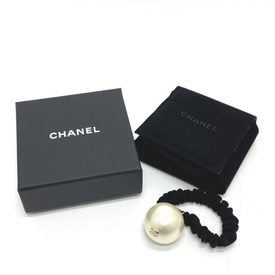 CHANEL シャネル CC ココマーク シュシュ F22V ヘアゴム