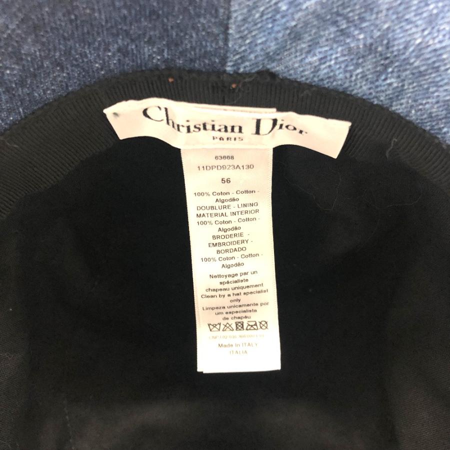 Dior ディオール 11DPD923A130 ロゴ パッチワーク バケットハット 帽子/アパレル ハット デニム ブルー レディース【中古】 |  | 05