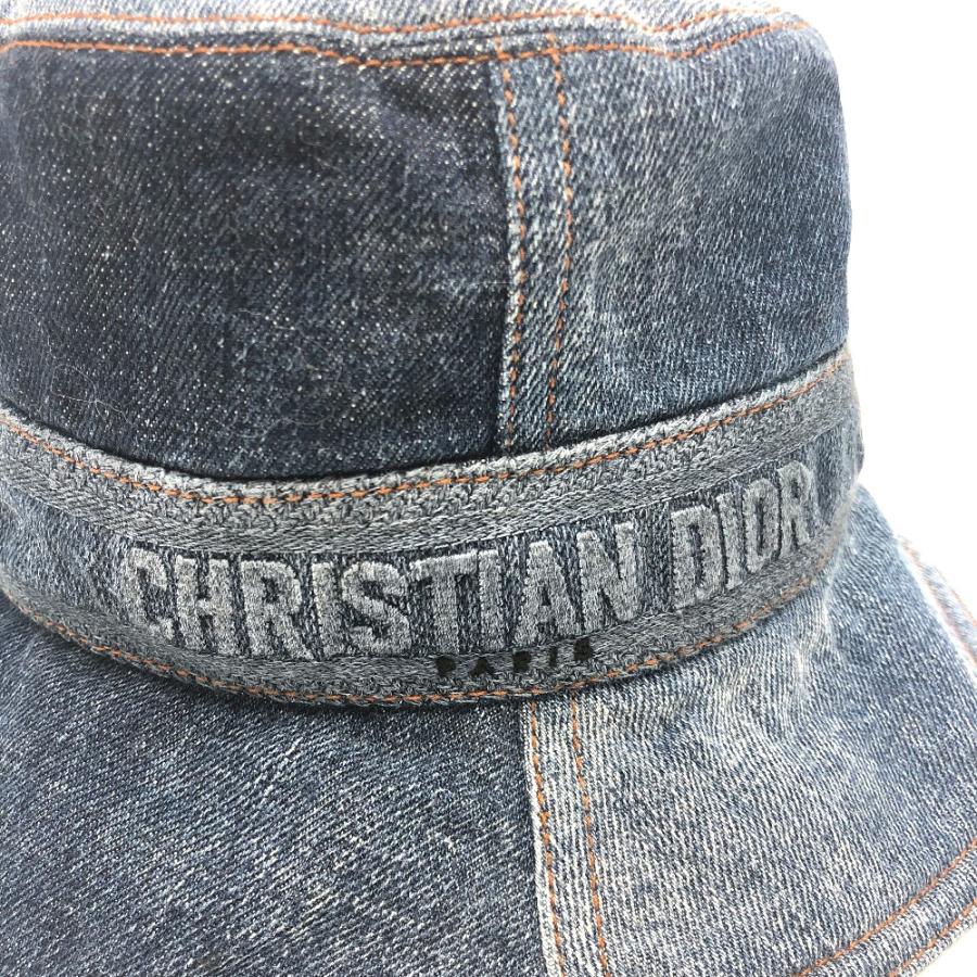 Dior ディオール 11DPD923A130 ロゴ パッチワーク バケットハット 帽子/アパレル ハット デニム ブルー レディース【中古】 |  | 07