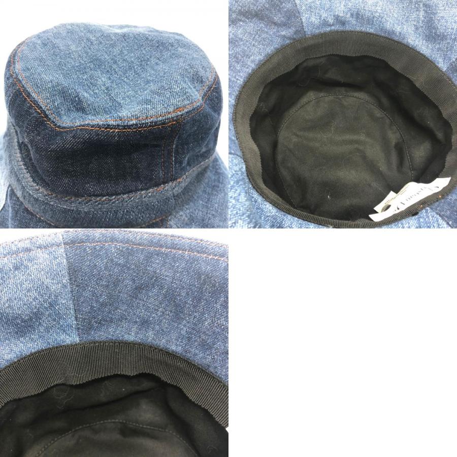Dior ディオール 11DPD923A130 ロゴ パッチワーク バケットハット 帽子/アパレル ハット デニム ブルー レディース【中古】 |  | 09