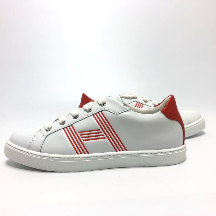 HERMES エルメス アヴァンタージュ 2020SS スポーツシューズ スニーカー レザー ホワイト レディース【中古】未使用 | HERMES | 04