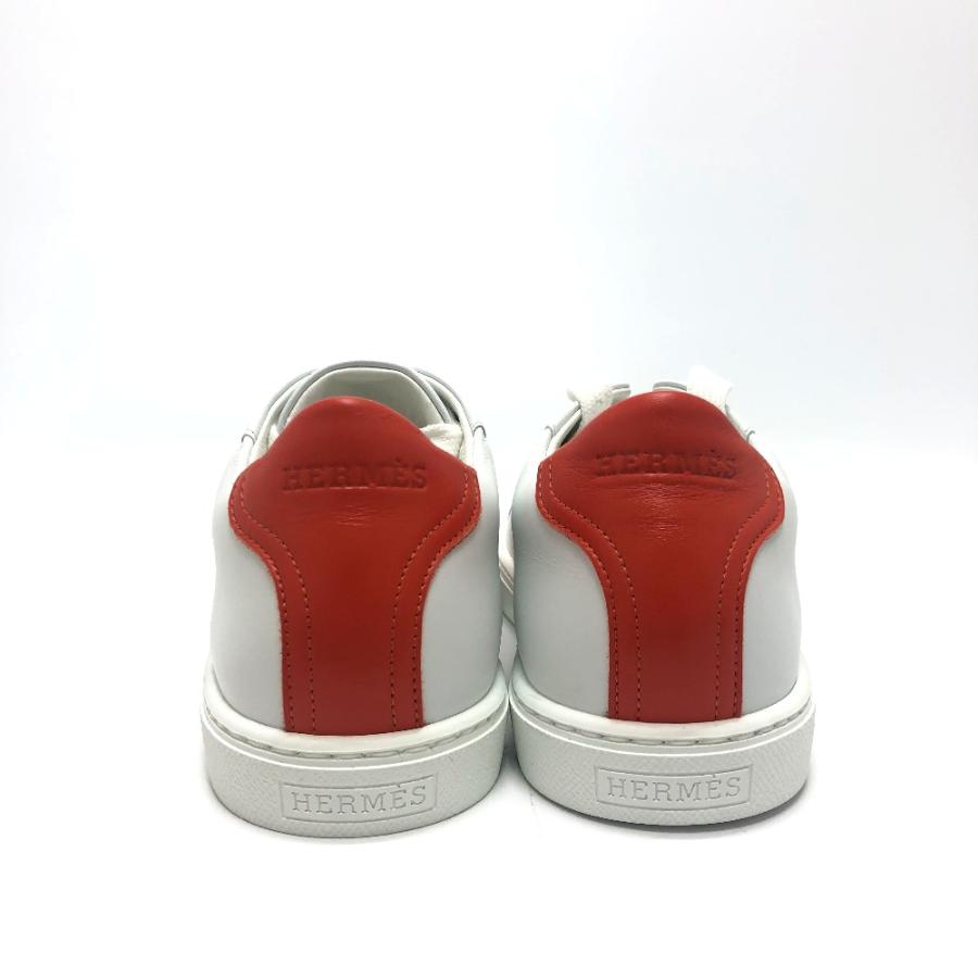 HERMES エルメス アヴァンタージュ 2020SS スポーツシューズ スニーカー レザー ホワイト レディース【中古】未使用 | HERMES | 05