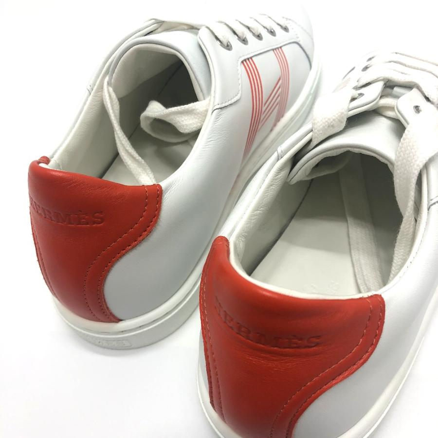 HERMES エルメス アヴァンタージュ 2020SS スポーツシューズ スニーカー レザー ホワイト レディース【中古】未使用 | HERMES | 06