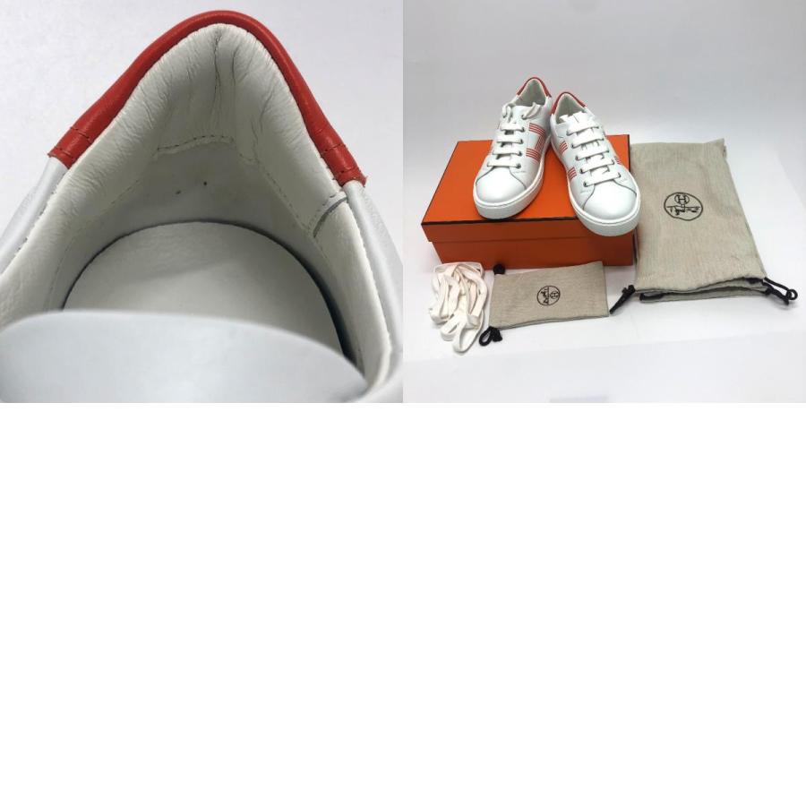 HERMES エルメス アヴァンタージュ 2020SS スポーツシューズ スニーカー レザー ホワイト レディース【中古】未使用 | HERMES | 09