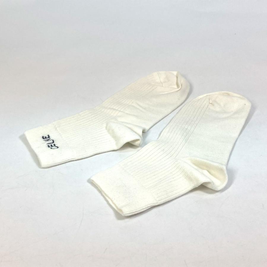 CELINE セリーヌ ロゴ エンブロイダリー ミドルライズ アスレチックソックス 靴下 コットン ホワイト レディース【中古】未使用 | CELINE | 05