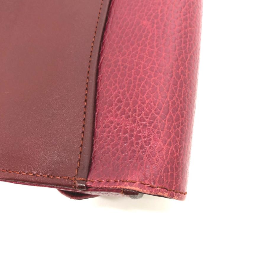CARTIER カルティエ マストライン ポーチ クラッチバッグ レザー ワインレッド レディース【中古】 | Cartier | 05