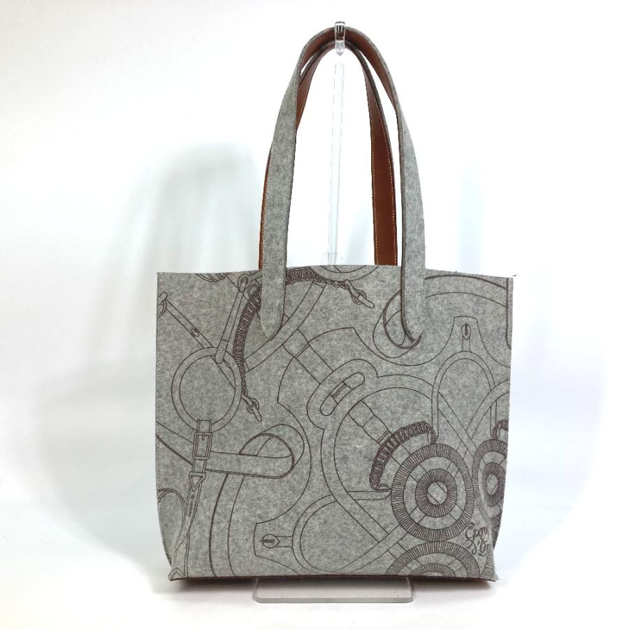 VALENTINO ショルダーバッグ グレー フェルトポーチ