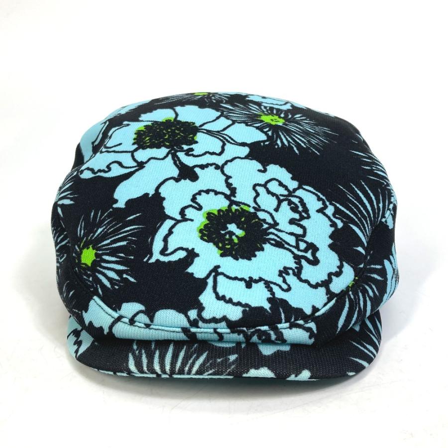 PRADA プラダ 花柄 帽子 キャスケット ナイロン ブルー×ブラック レディース【中古】 | PRADA | 01