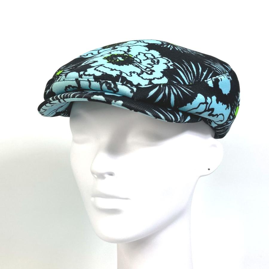 PRADA プラダ 花柄 帽子 キャスケット ナイロン ブルー×ブラック レディース【中古】 | PRADA | 02