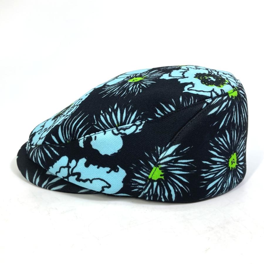 PRADA プラダ 花柄 帽子 キャスケット ナイロン ブルー×ブラック レディース【中古】 | PRADA | 03