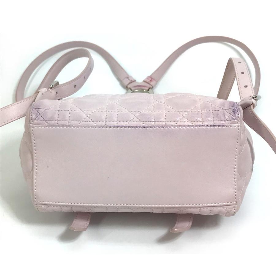Christian Dior クリスチャンディオール カナージュ スターダスト スモール 銀座限定 リュックサック レザー ソフトピンク ピンク【中古】 |  | 03