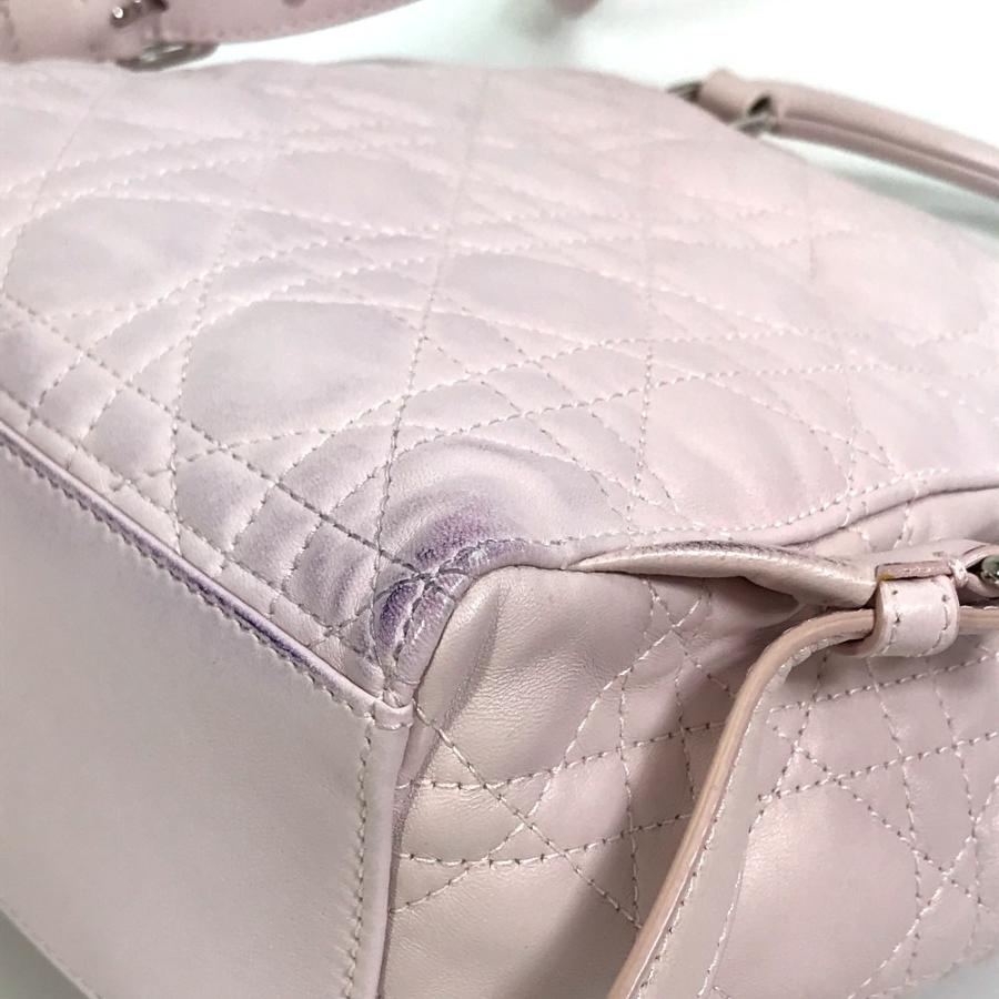 Christian Dior クリスチャンディオール カナージュ スターダスト スモール 銀座限定 リュックサック レザー ソフトピンク ピンク【中古】 |  | 04