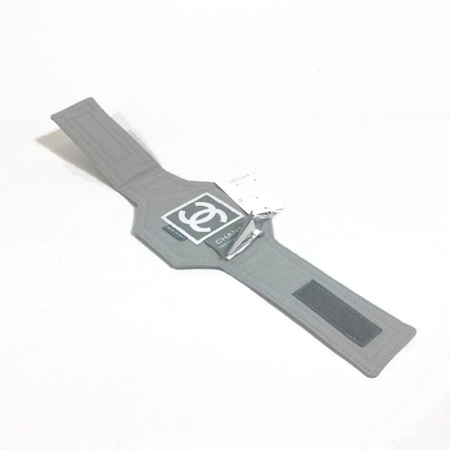 CHANEL シャネル スポーツライン ココマーク アームバンド リストバンド コットン グレー ユニセックス.【中古】 | CHANEL | 04