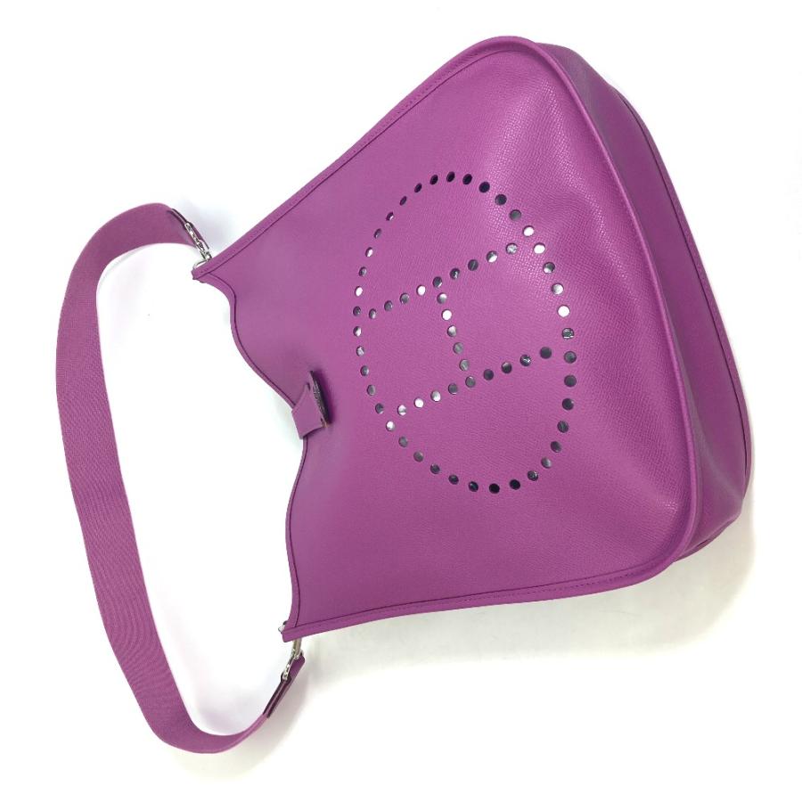 HERMES エルメス Hロゴ パンチング エブリン3 GM 斜め掛け 肩掛け