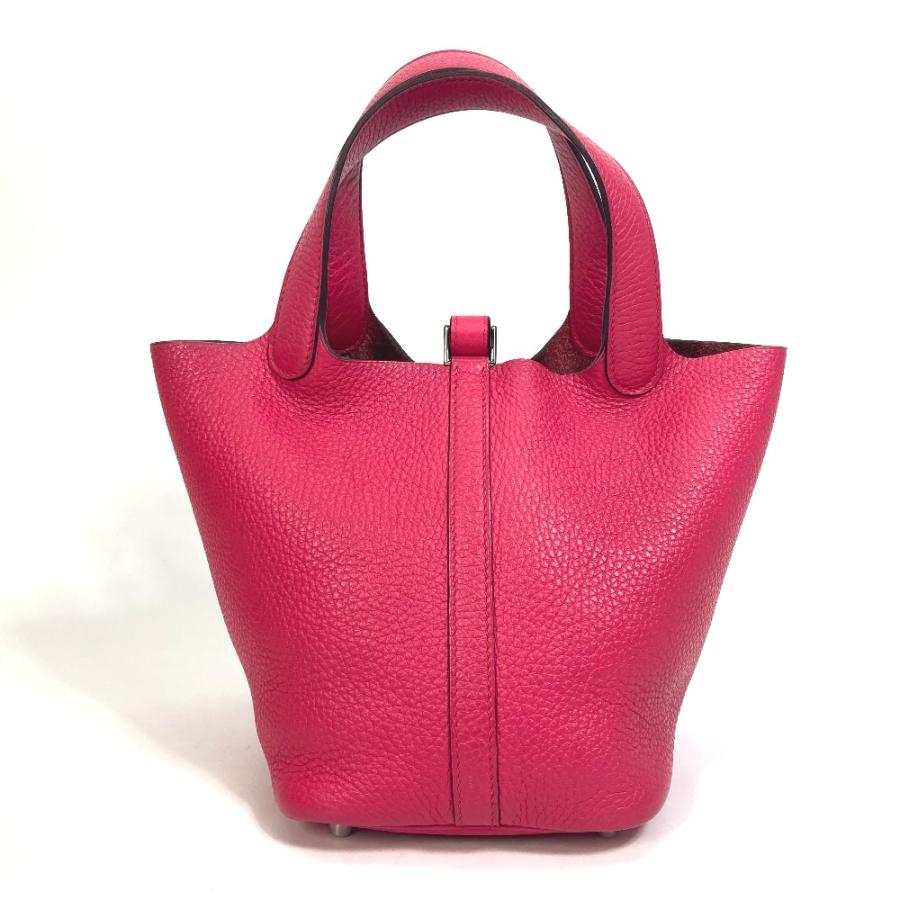 ⭐HERMES　美品　ピコタンロック18　ハンドバッグ　トリヨン　ローズ　ピンク エルメス ピコタンロック18/PM ローズサクラ トリヨンクレマンス