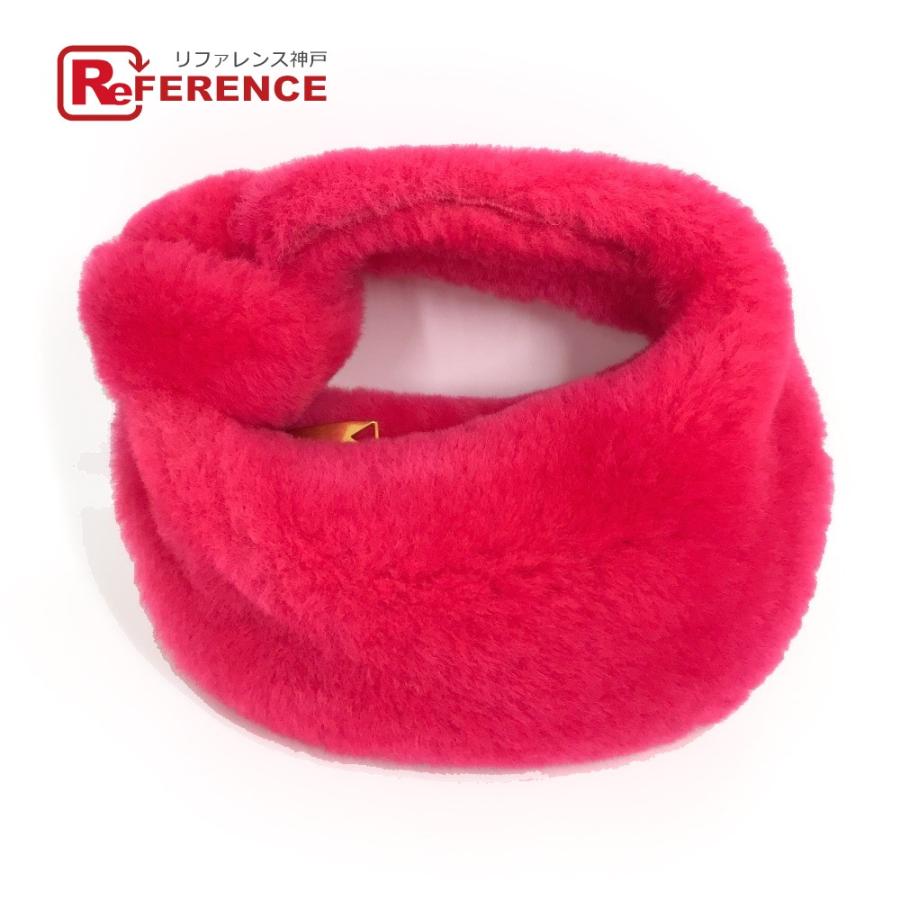 BOTTEGA VENETA ボッテガヴェネタ ミニザジョディファー ハンドバッグ フェイクファー ピンク レディース【中古】美品 | 