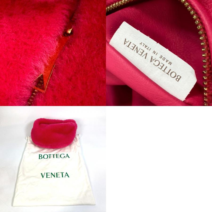 BOTTEGA VENETA ボッテガヴェネタ ミニザジョディファー ハンドバッグ フェイクファー ピンク レディース【中古】美品 |  | 09