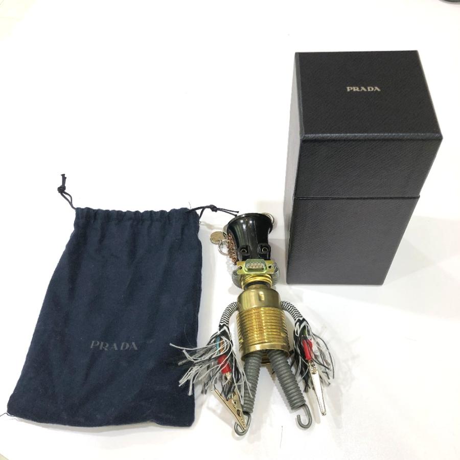 PRADA プラダ ロボット 金属製/ユニーク チャーム キーホルダー レディース【中古】 | PRADA | 09