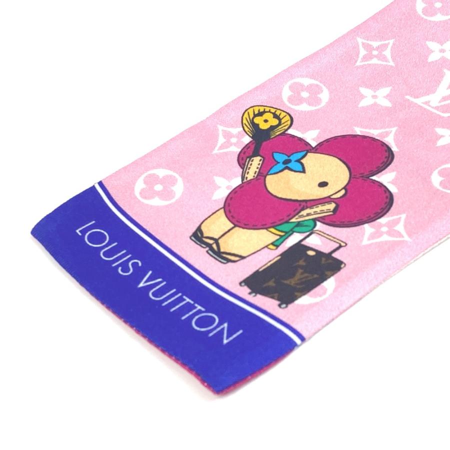 LOUIS VUITTON ルイヴィトン M77932 バンドー ヴィヴィエンヌ 東京 TOKYO スカーフ シルク ピンク レディース【中古】美品 | LOUIS VUITTON | 06