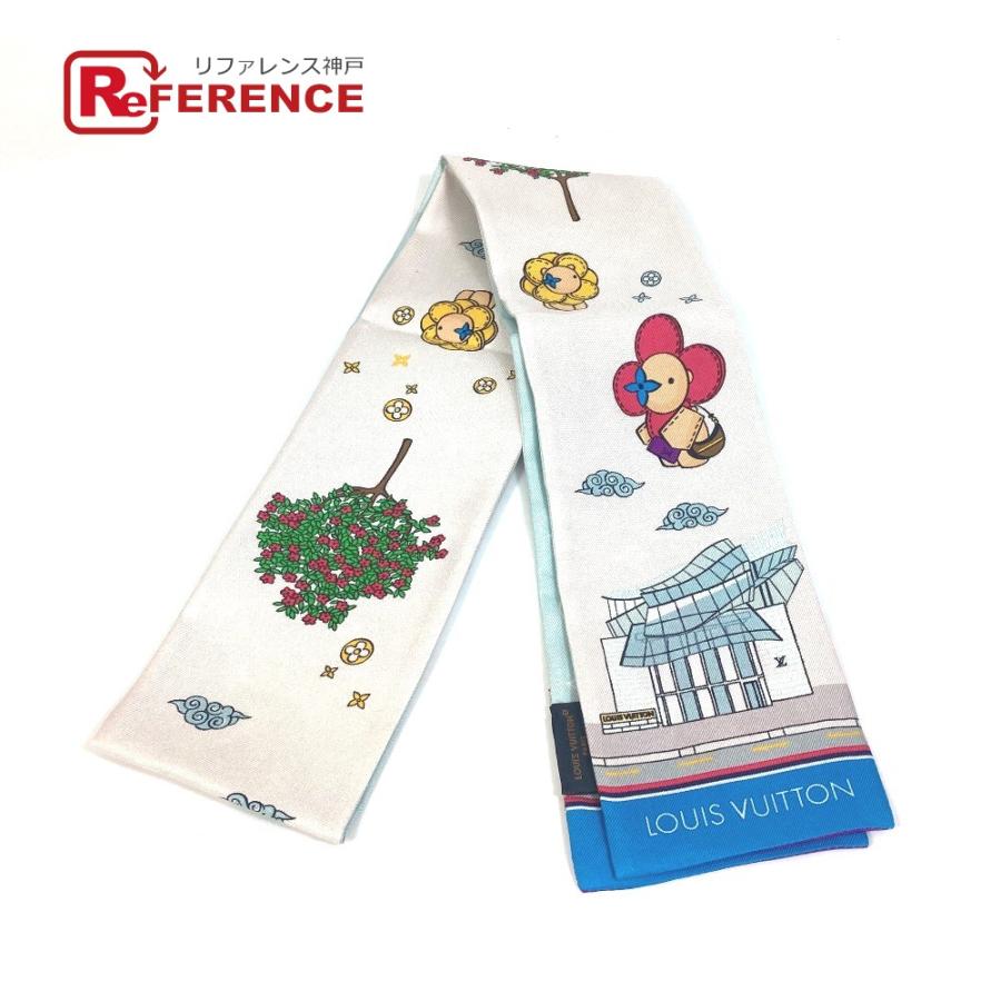 LOUIS VUITTON ルイヴィトン M77934 モノグラム・パターン バンドー ヴィヴィエンヌ ソウル スカーフ シルク レディース【中古】美品 | LOUIS VUITTON