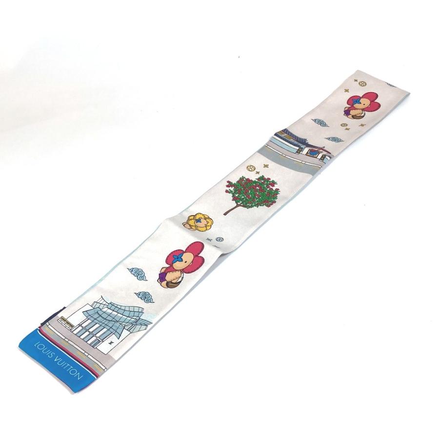 LOUIS VUITTON ルイヴィトン M77934 モノグラム・パターン バンドー ヴィヴィエンヌ ソウル スカーフ シルク レディース【中古】美品 | LOUIS VUITTON | 03