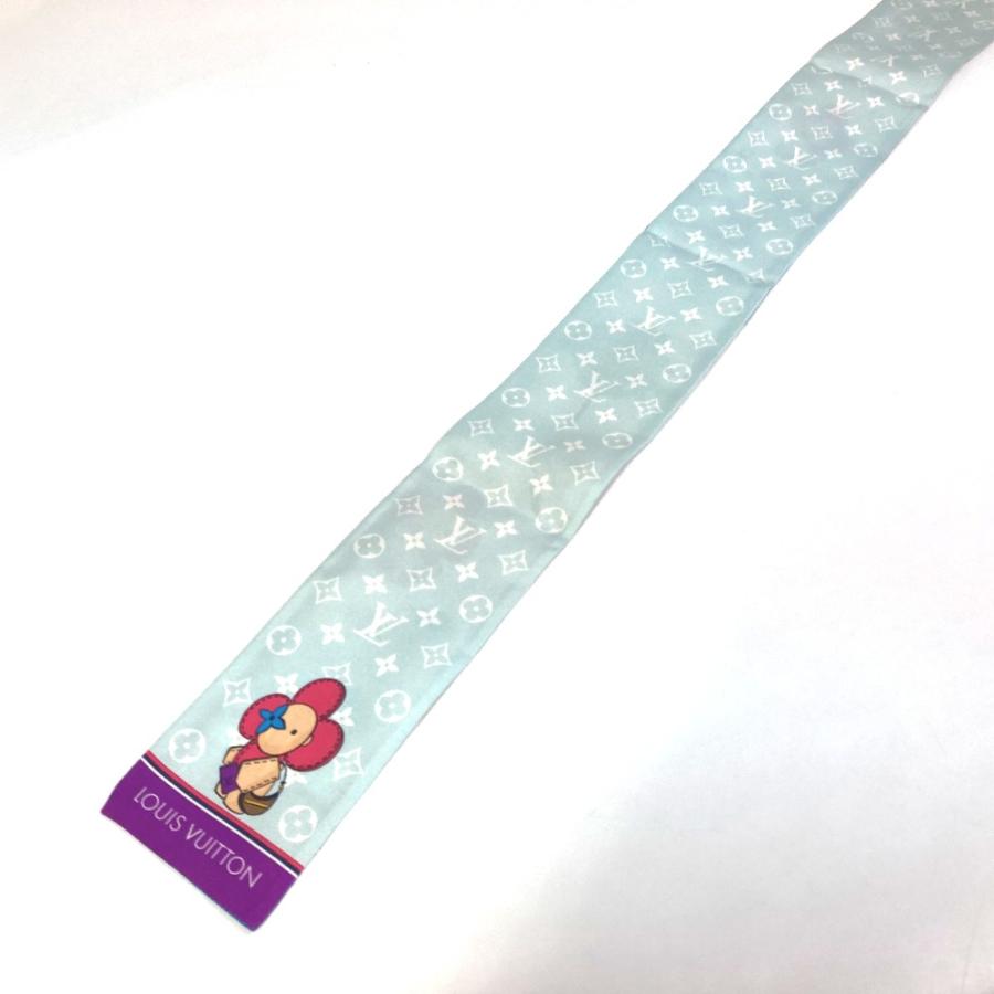 LOUIS VUITTON ルイヴィトン M77934 モノグラム・パターン バンドー ヴィヴィエンヌ ソウル スカーフ シルク レディース【中古】美品 | LOUIS VUITTON | 06