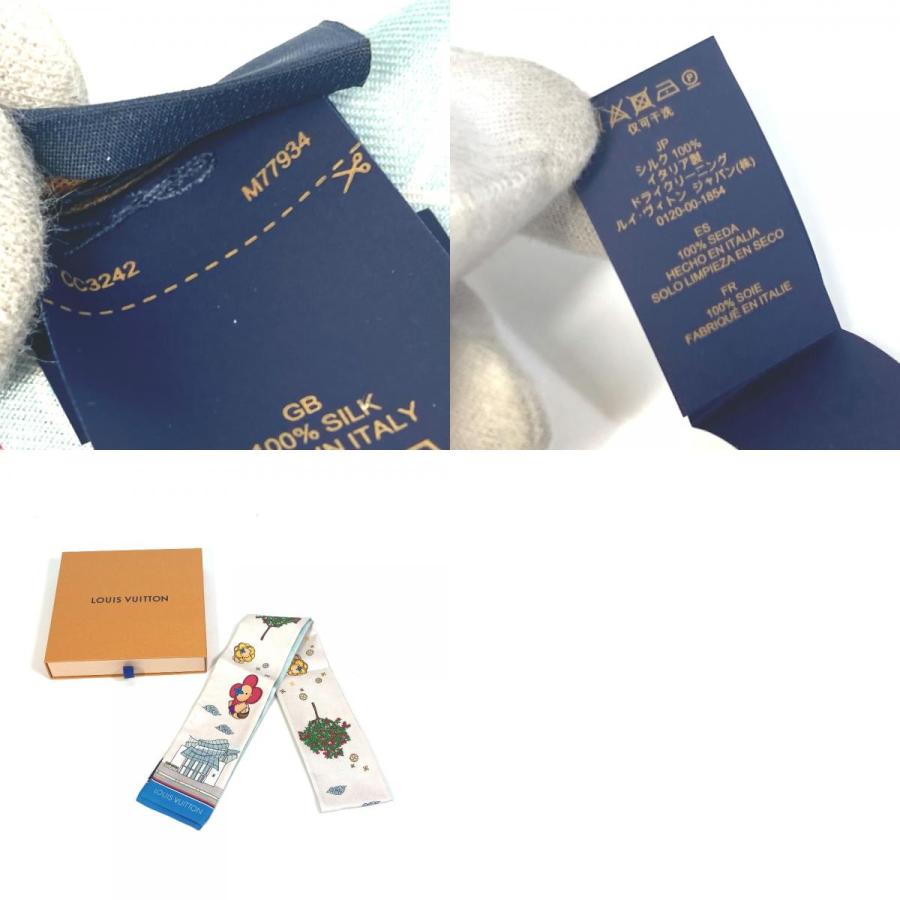 LOUIS VUITTON ルイヴィトン M77934 モノグラム・パターン バンドー ヴィヴィエンヌ ソウル スカーフ シルク レディース【中古】美品 | LOUIS VUITTON | 09