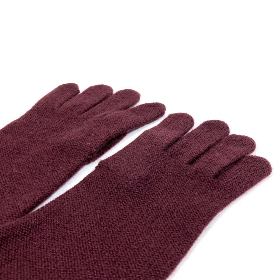HERMES エルメス アパレル 手袋 グローブ カシミヤ ボルドー レディース【中古】 | HERMES | 03