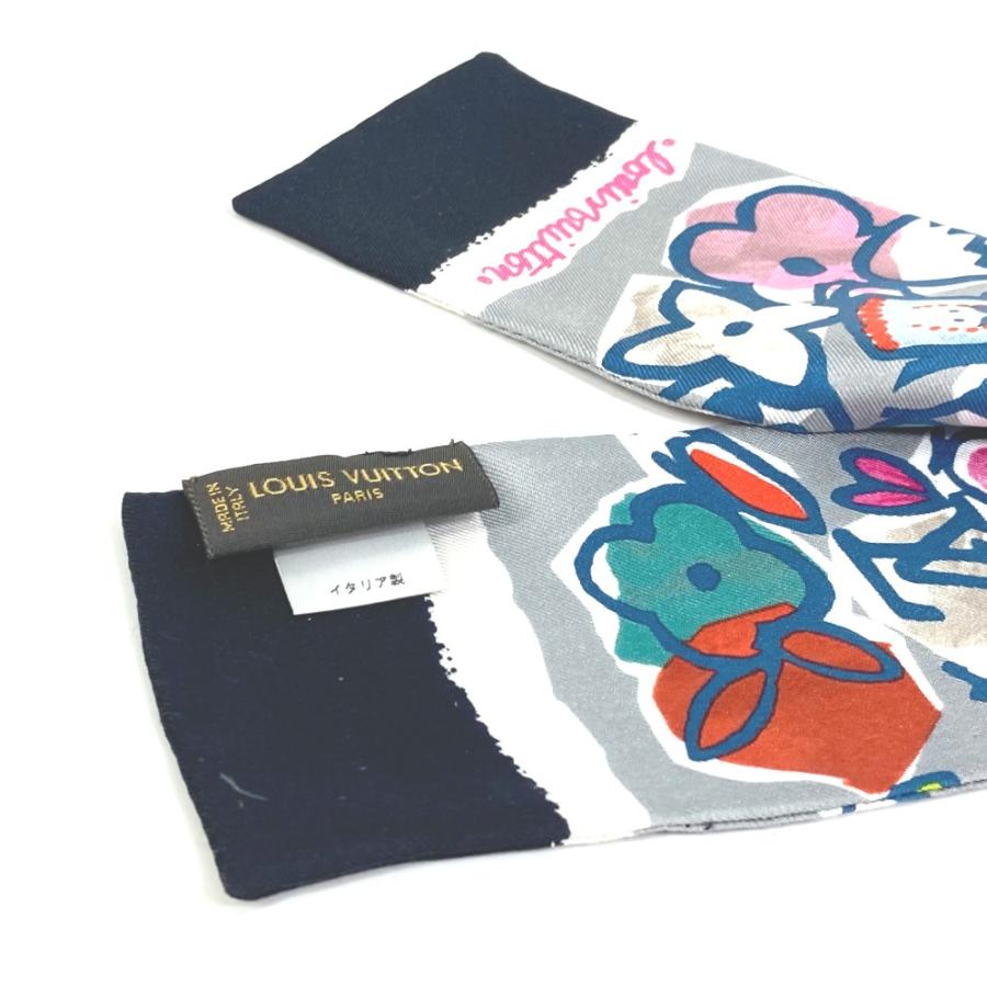 LOUIS VUITTON ルイヴィトン モノグラム バンドー LVポップ ツイリー スカーフ シルク グレー レディース【中古】 | LOUIS VUITTON | 05