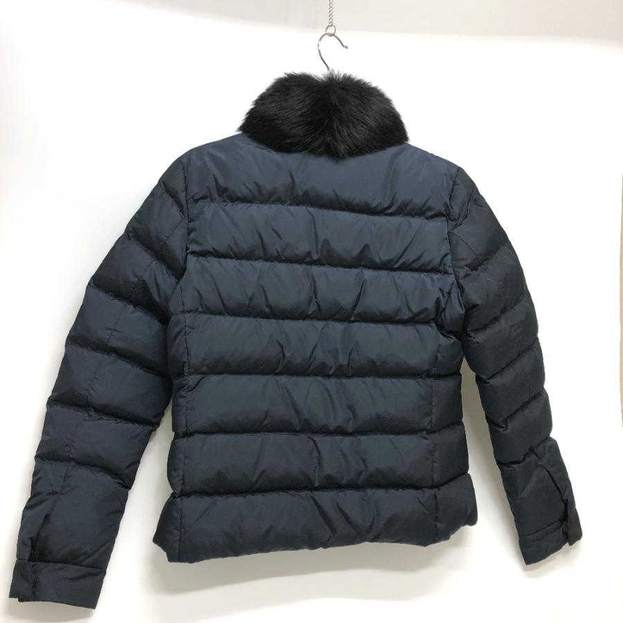 PRADA プラダ ファー ダウンジャケット ダウン ネイビー レディース【中古】 | PRADA | 01