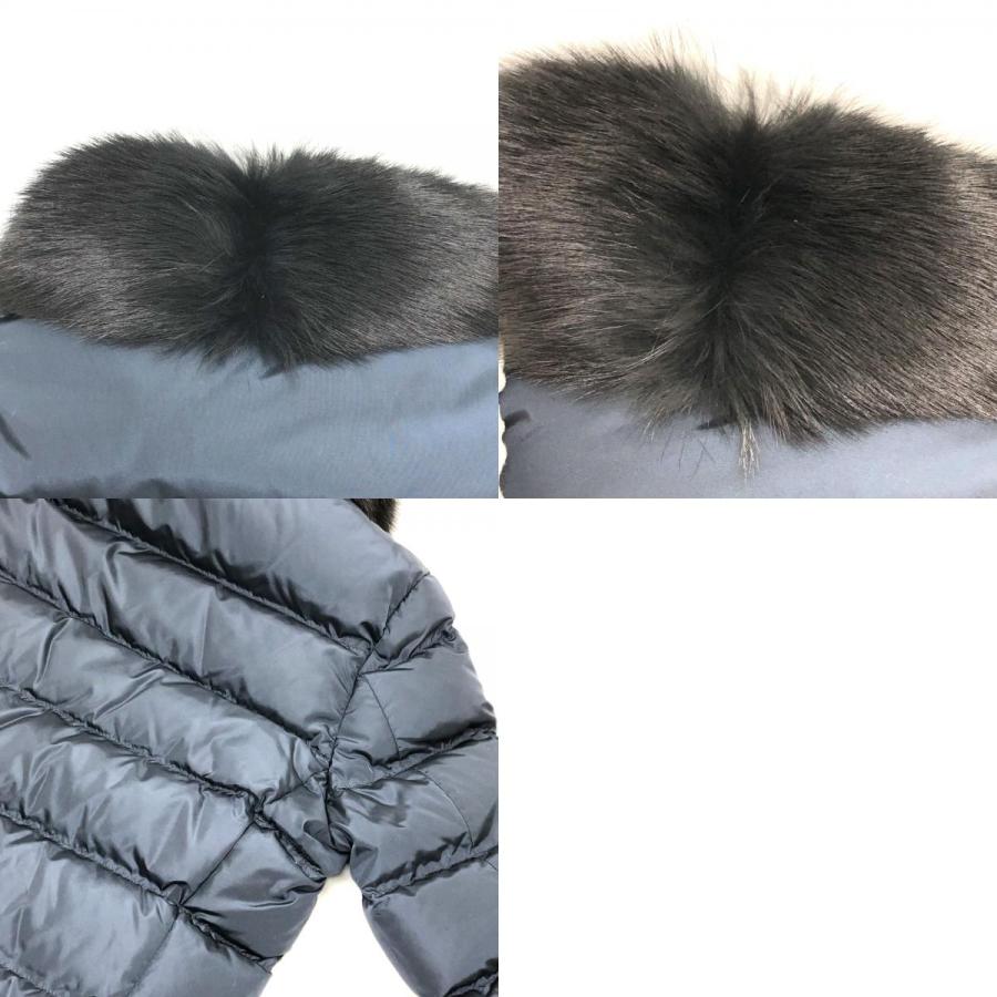 PRADA プラダ ファー ダウンジャケット ダウン ネイビー レディース【中古】 | PRADA | 09