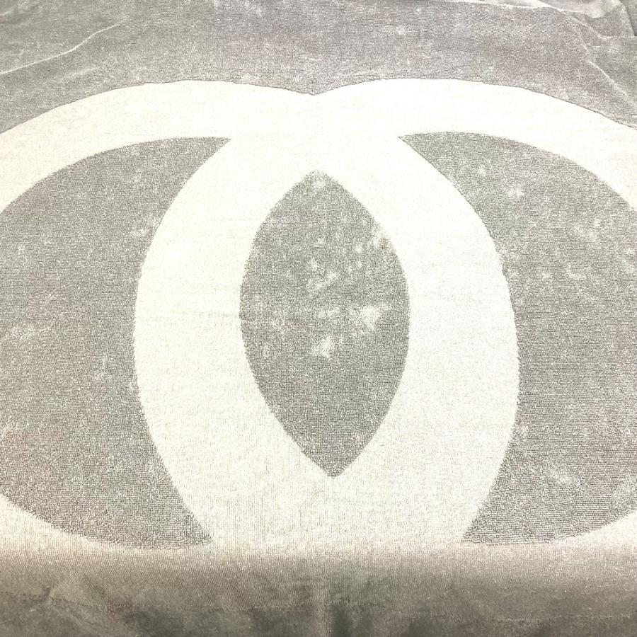 CHANEL シャネル CC ココマーク ビーチタオル ブランケット コットン ブラック レディース【中古】 | CHANEL | 06