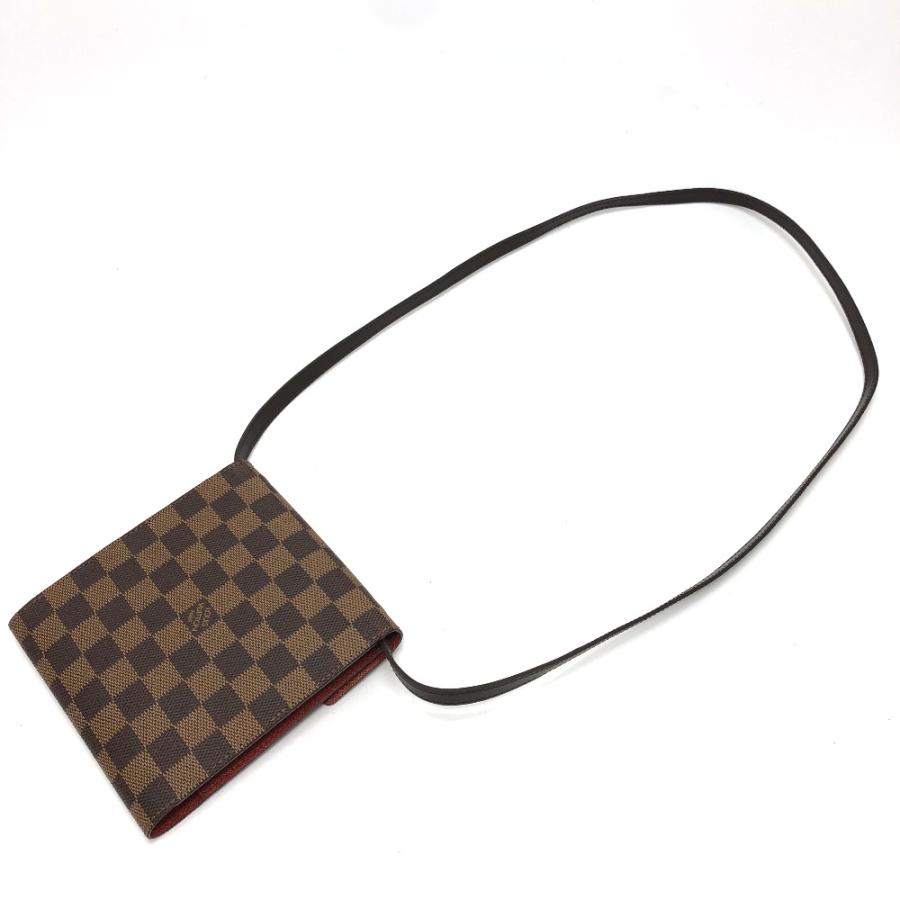 LOUIS VUITTON ルイヴィトン N62935  ダミエ CDケース DVD 斜め掛け ショルダーバッグ ダミエキャンバス ブラウン ユニセックス【中古】 | LOUIS VUITTON | 01